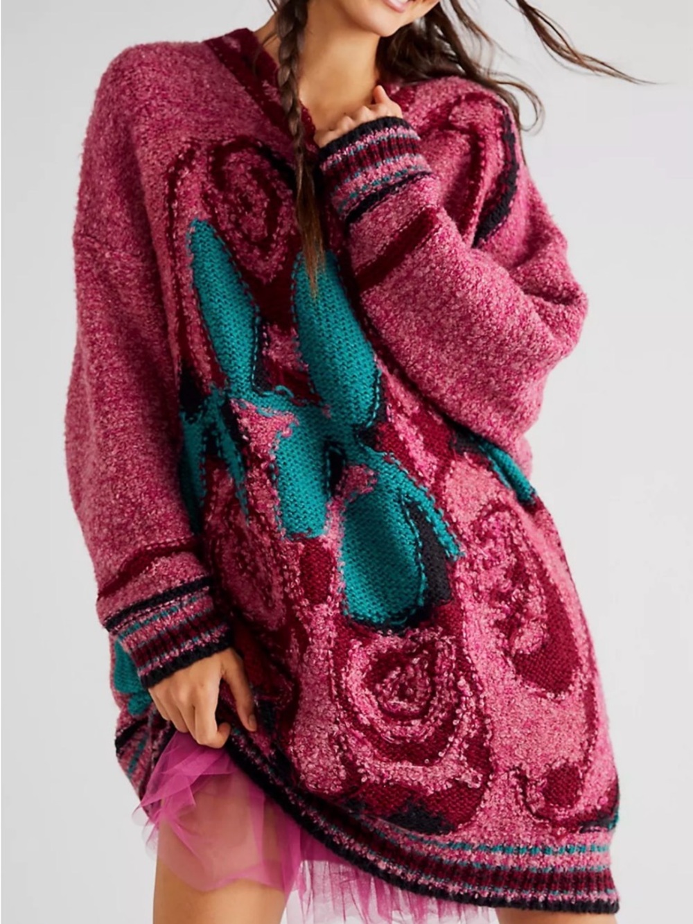 Free People Row Of Roses Tunic